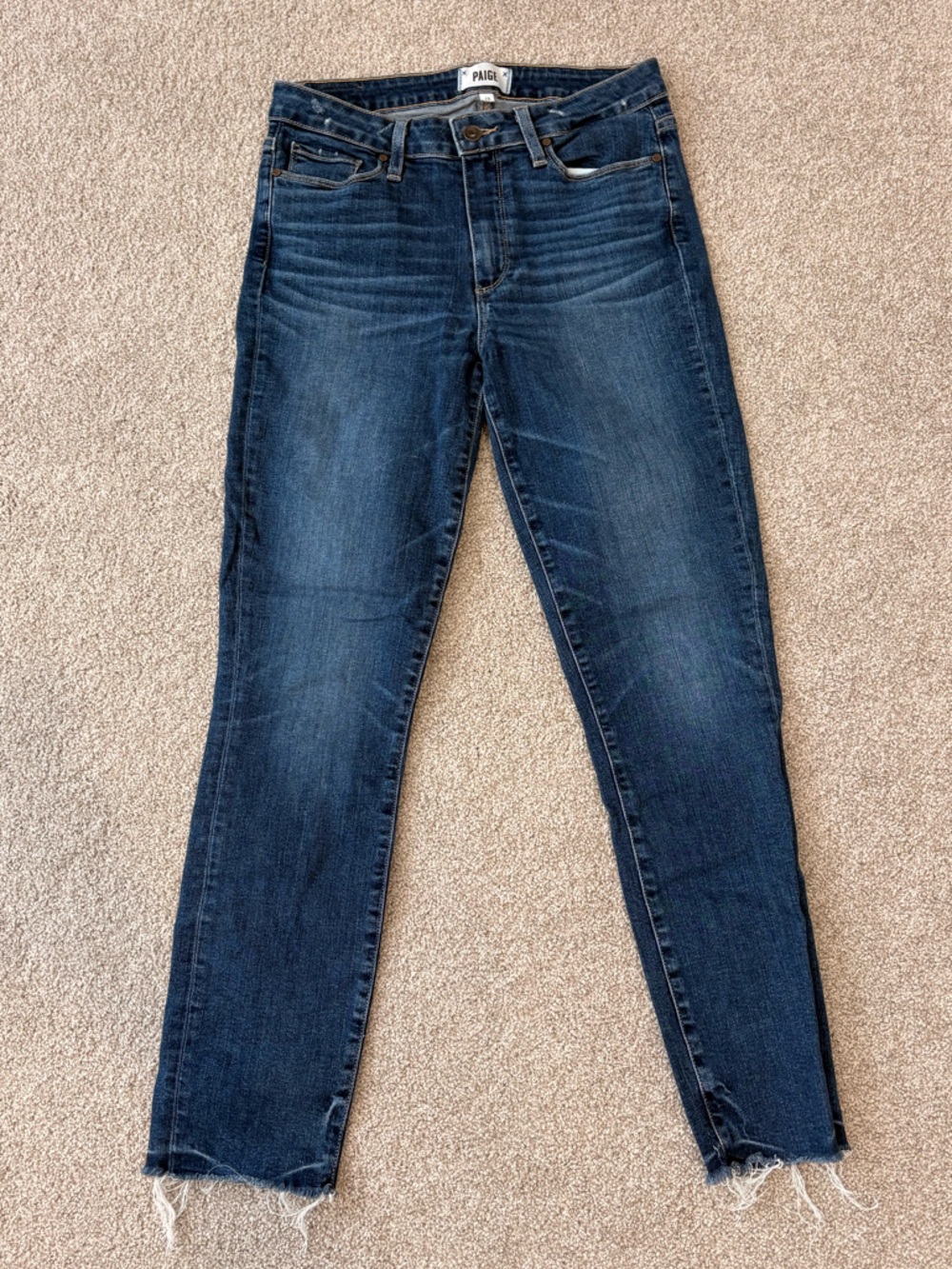 PAIGE Women's Dark Blue Skinny Jeans